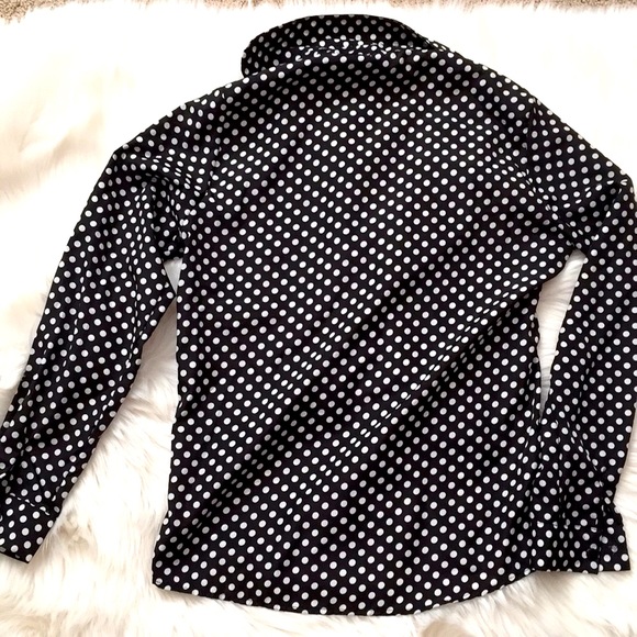 Black and White Polka Dot Blouse - Picture 5 of 5